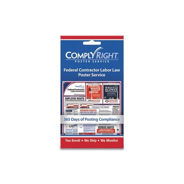 Consolidated Stamp Comply, LABOR LAW POSTER SERVICE, inFEDERAL CONTRACTOR LABOR LAWin, 4W X 7H 098435 - main